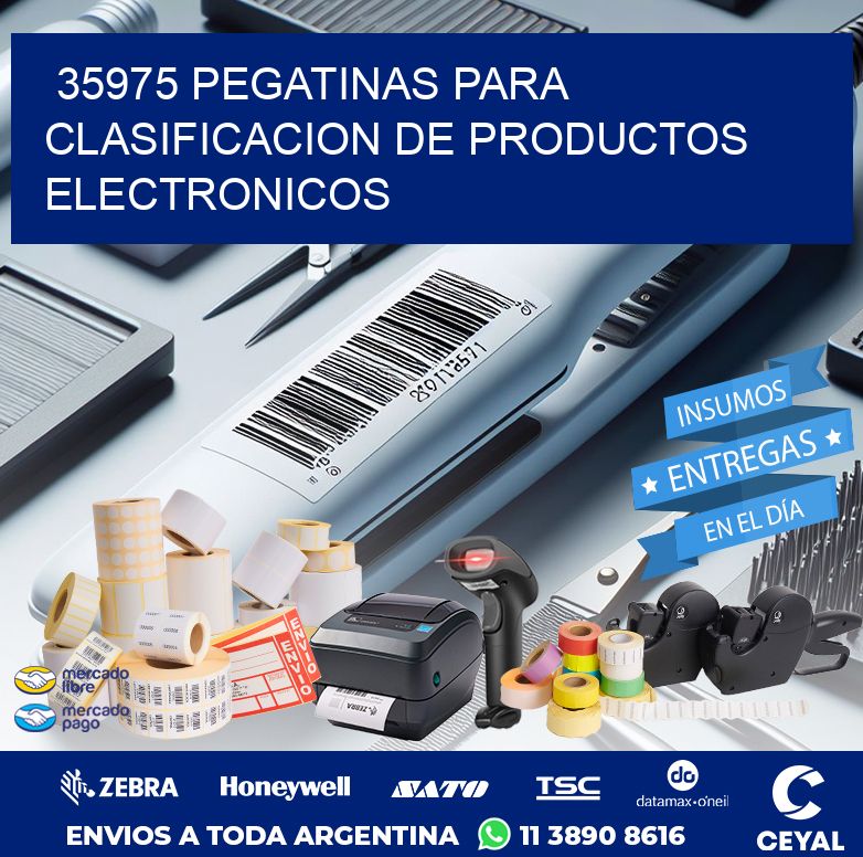 35975 PEGATINAS PARA CLASIFICACION DE PRODUCTOS ELECTRONICOS