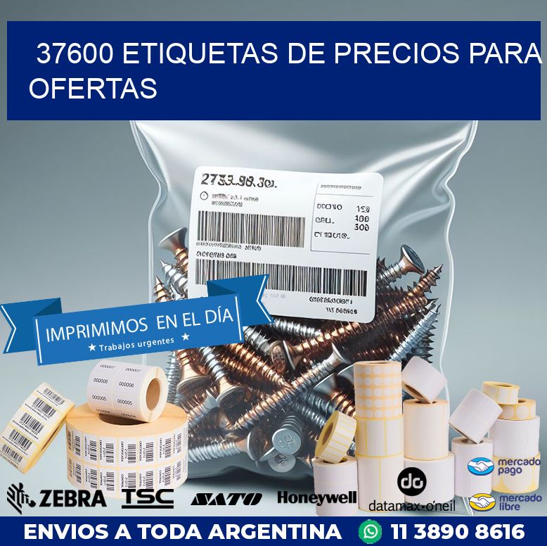 37600 ETIQUETAS DE PRECIOS PARA OFERTAS