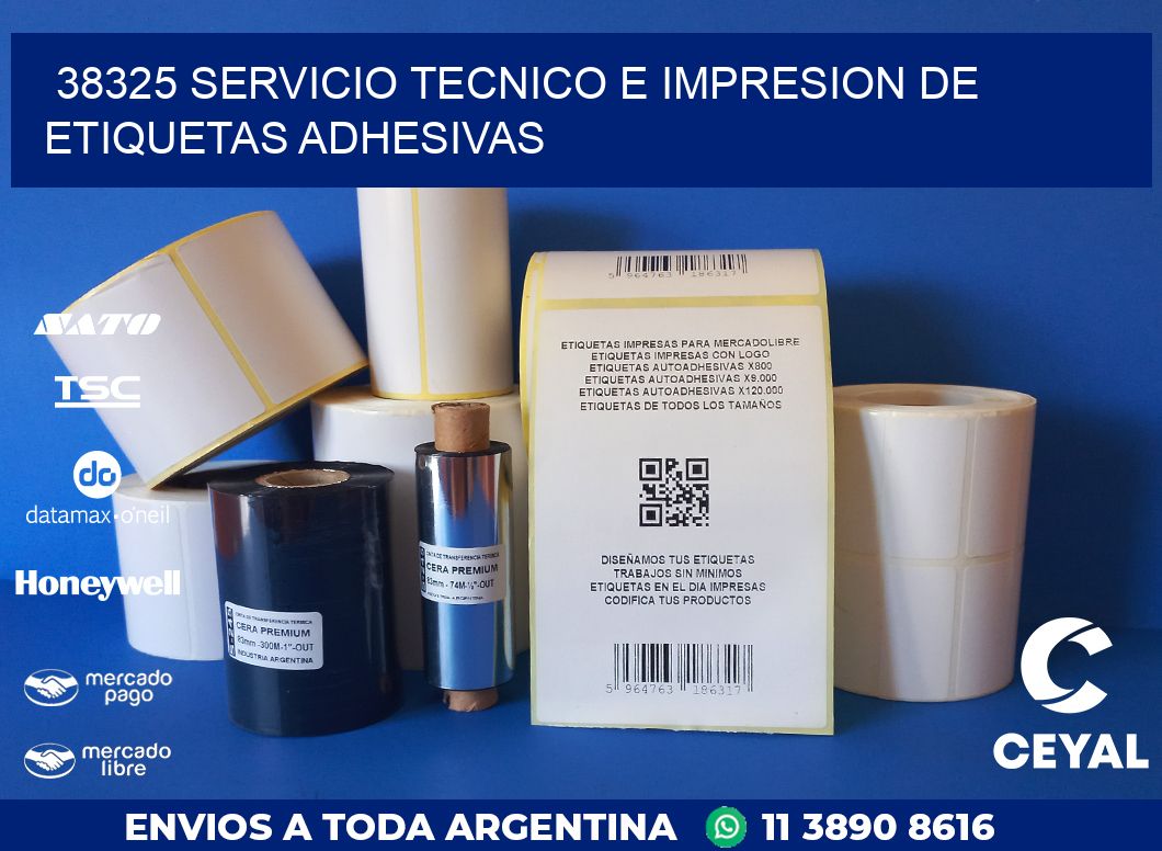 38325 SERVICIO TECNICO E IMPRESION DE ETIQUETAS ADHESIVAS