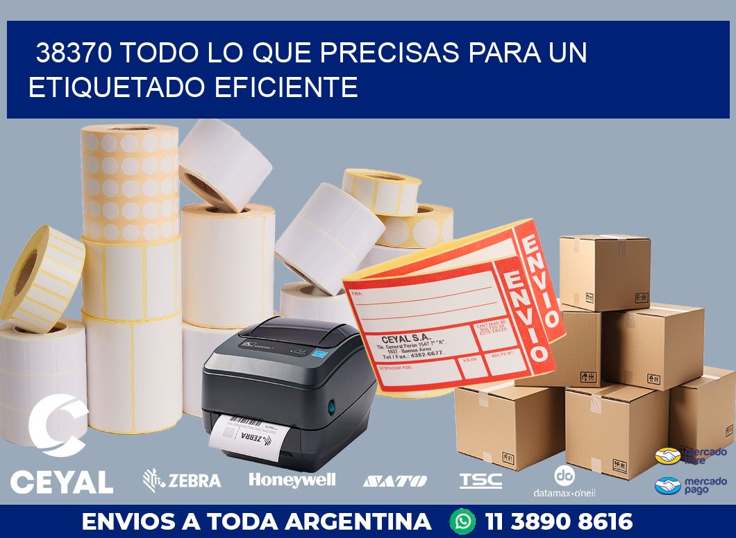 38370 TODO LO QUE PRECISAS PARA UN ETIQUETADO EFICIENTE