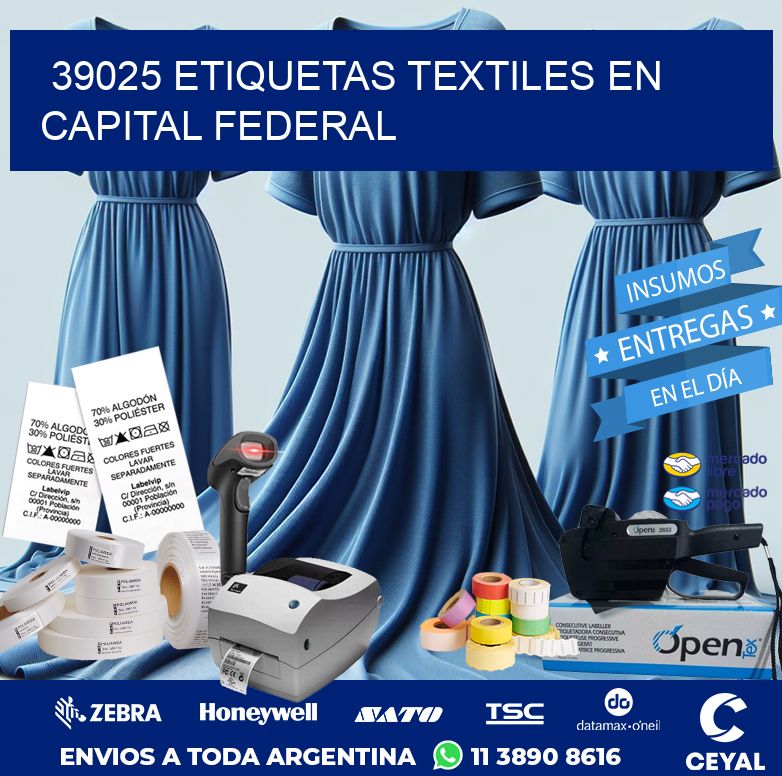 39025 ETIQUETAS TEXTILES EN CAPITAL FEDERAL