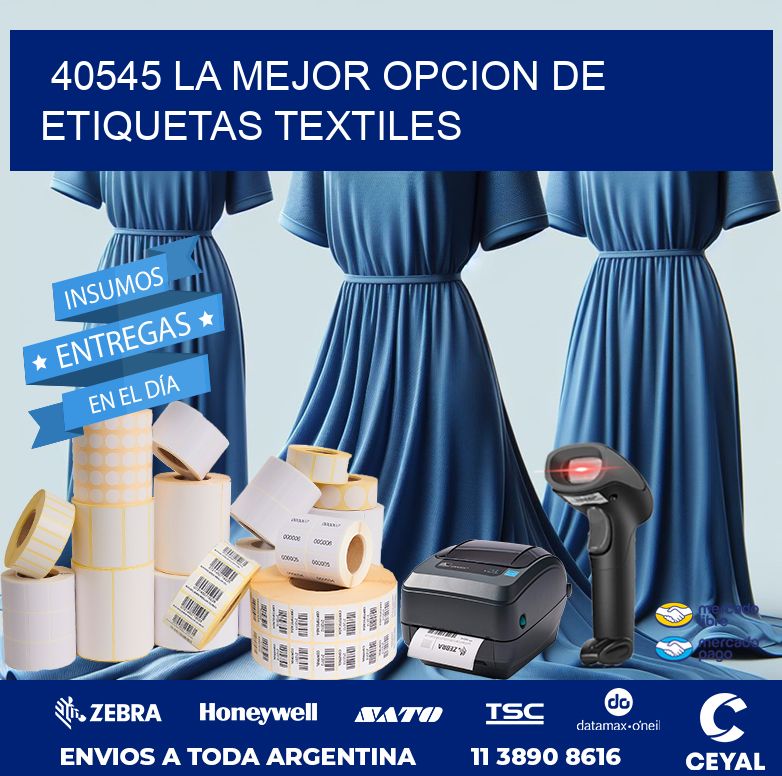 40545 LA MEJOR OPCION DE ETIQUETAS TEXTILES