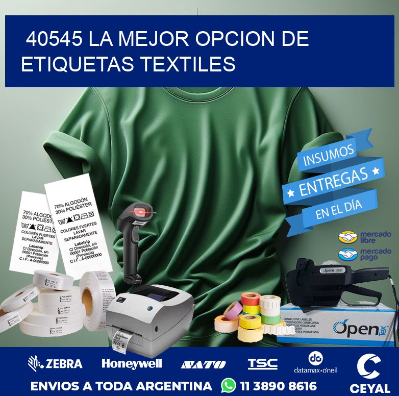 40545 LA MEJOR OPCION DE ETIQUETAS TEXTILES