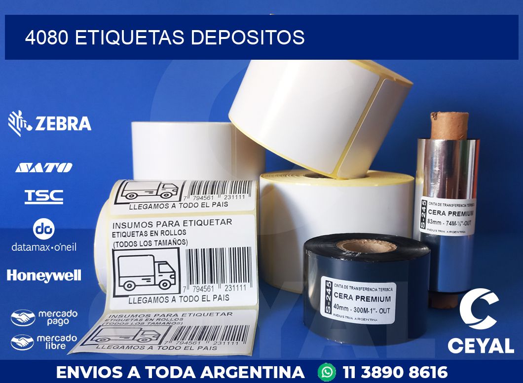 4080 ETIQUETAS DEPOSITOS