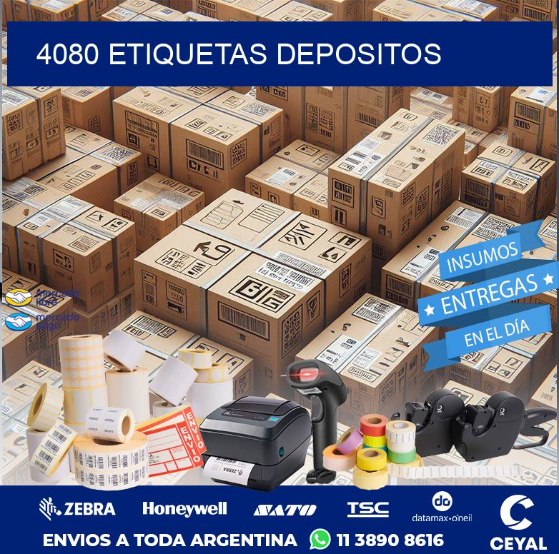 4080 ETIQUETAS DEPOSITOS