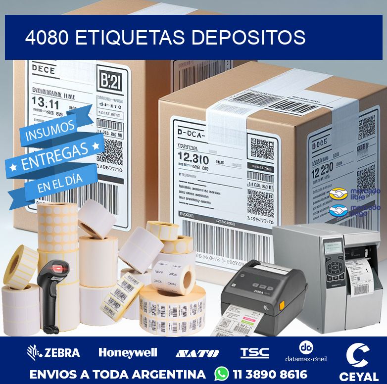 4080 ETIQUETAS DEPOSITOS