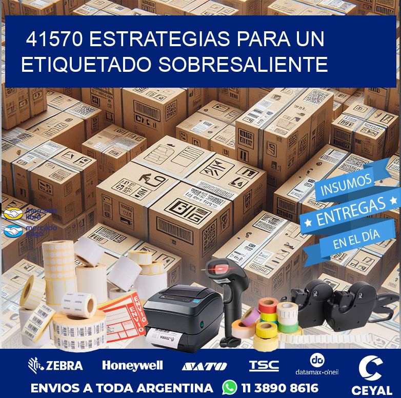 41570 ESTRATEGIAS PARA UN ETIQUETADO SOBRESALIENTE