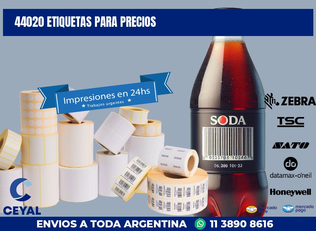 44020 ETIQUETAS PARA PRECIOS