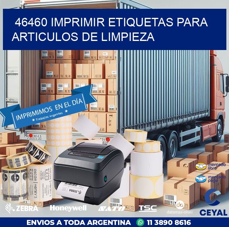 46460 IMPRIMIR ETIQUETAS PARA ARTICULOS DE LIMPIEZA