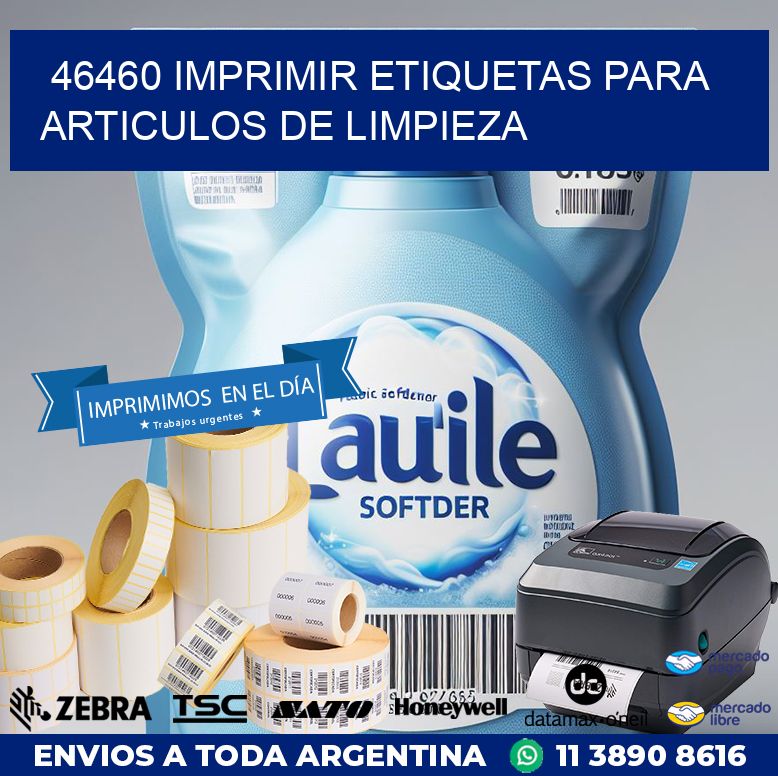 46460 IMPRIMIR ETIQUETAS PARA ARTICULOS DE LIMPIEZA