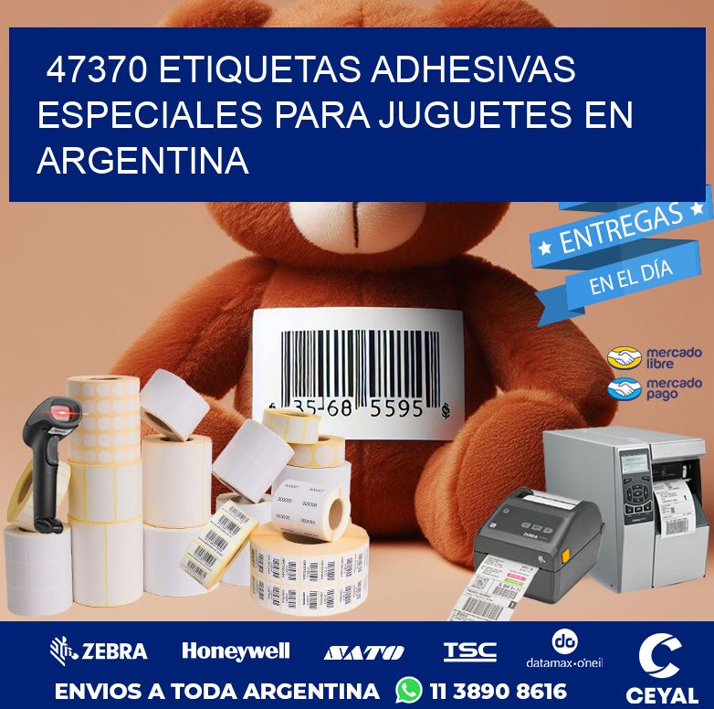 47370 ETIQUETAS ADHESIVAS ESPECIALES PARA JUGUETES EN ARGENTINA
