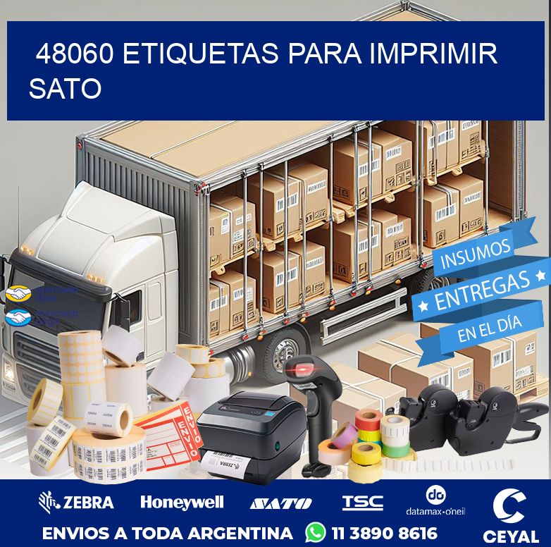 48060 ETIQUETAS PARA IMPRIMIR SATO