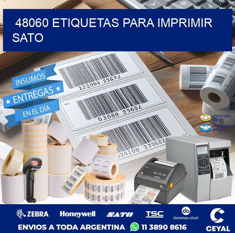 48060 ETIQUETAS PARA IMPRIMIR SATO