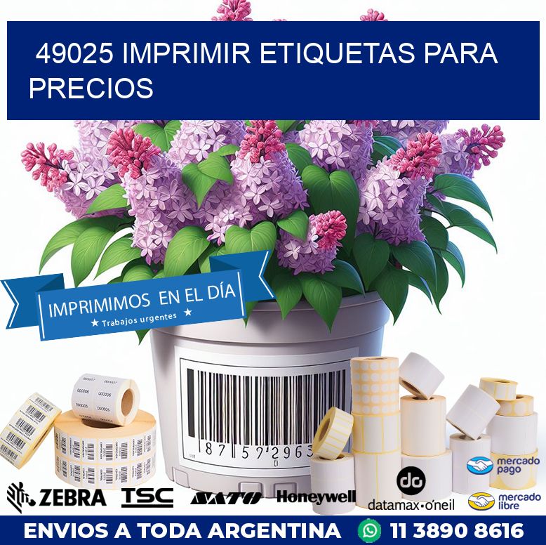 49025 IMPRIMIR ETIQUETAS PARA PRECIOS