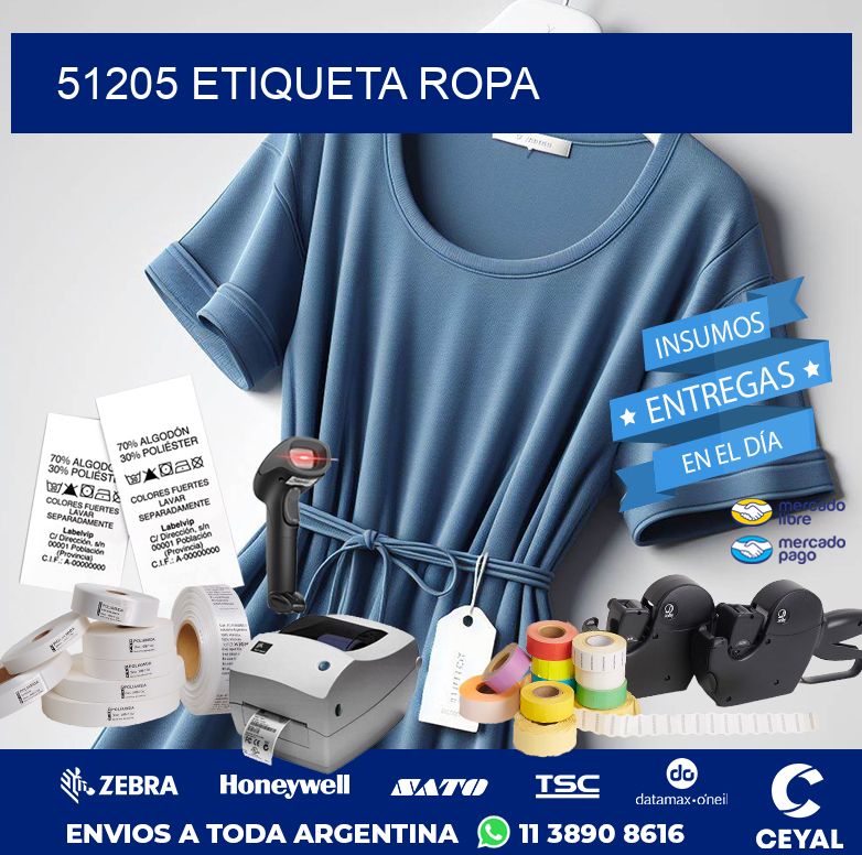 51205 ETIQUETA ROPA