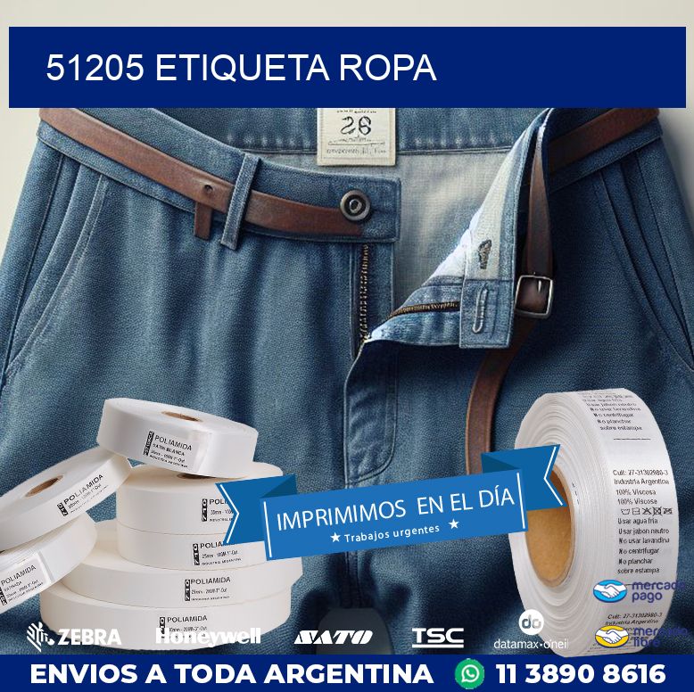 51205 ETIQUETA ROPA