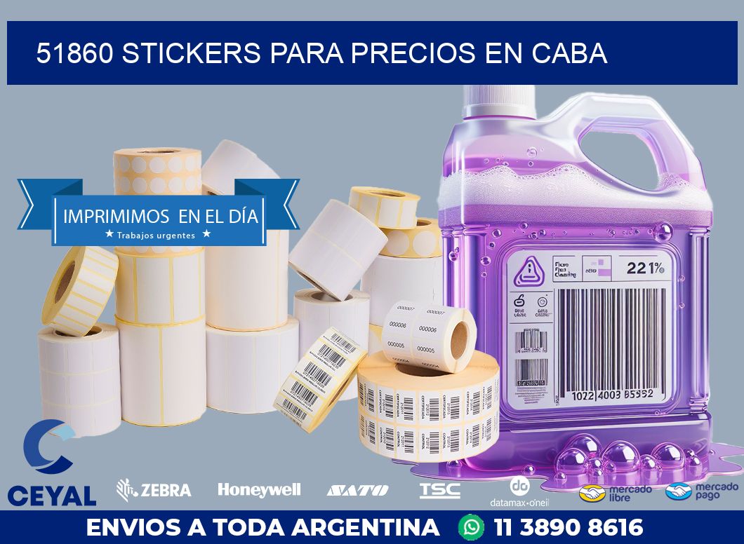 51860 STICKERS PARA PRECIOS EN CABA