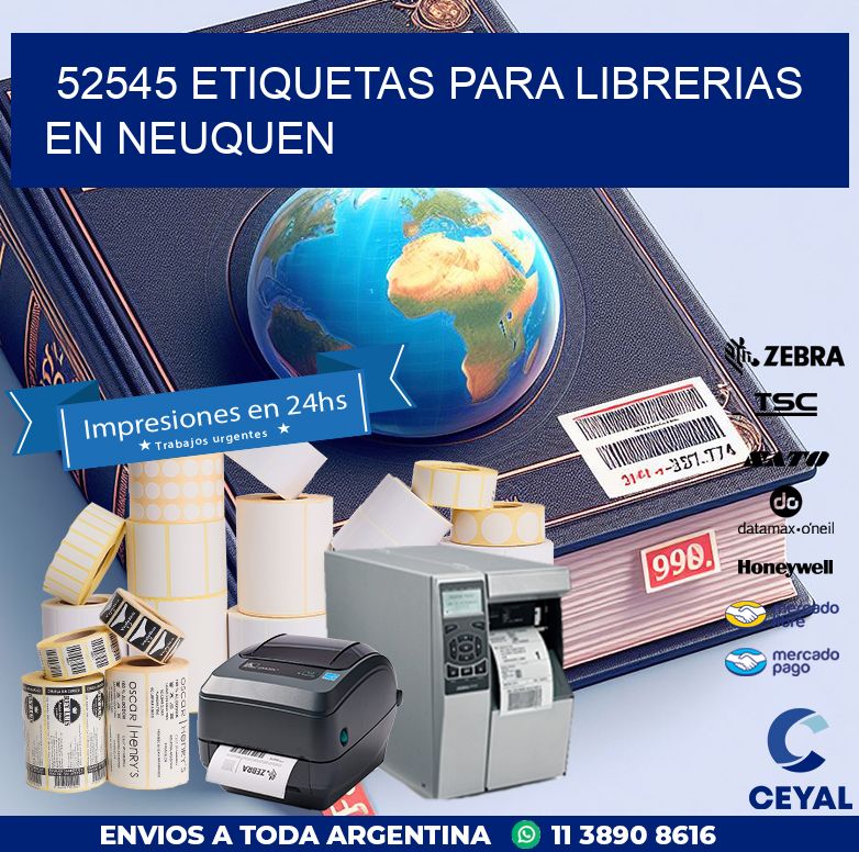 52545 ETIQUETAS PARA LIBRERIAS EN NEUQUEN