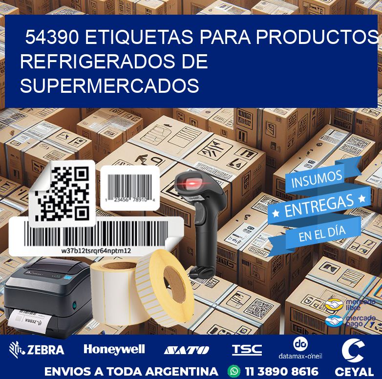54390 ETIQUETAS PARA PRODUCTOS REFRIGERADOS DE SUPERMERCADOS