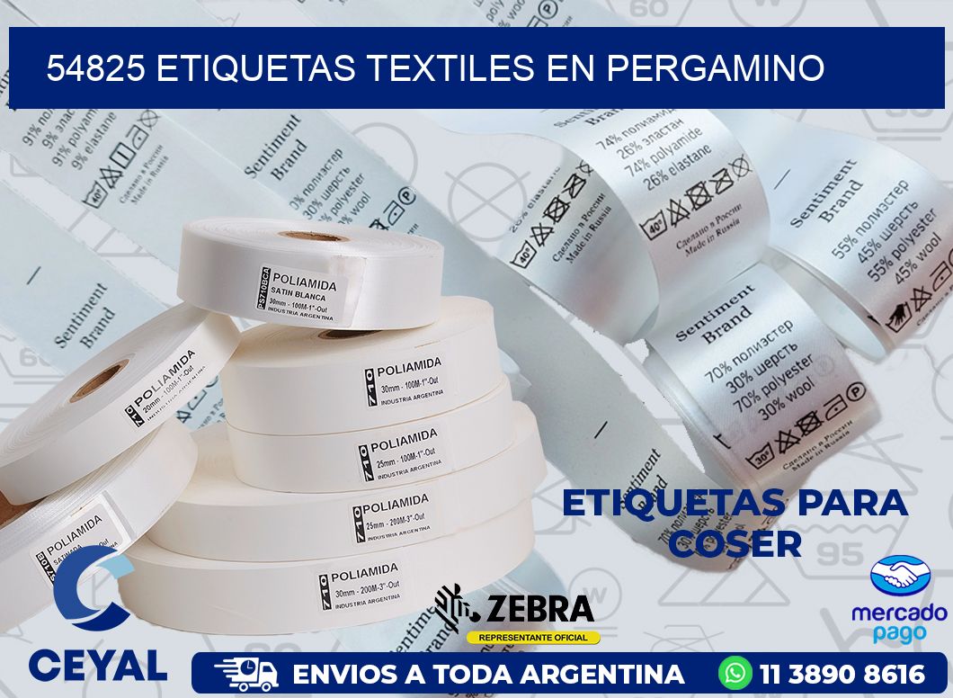 54825 ETIQUETAS TEXTILES EN PERGAMINO