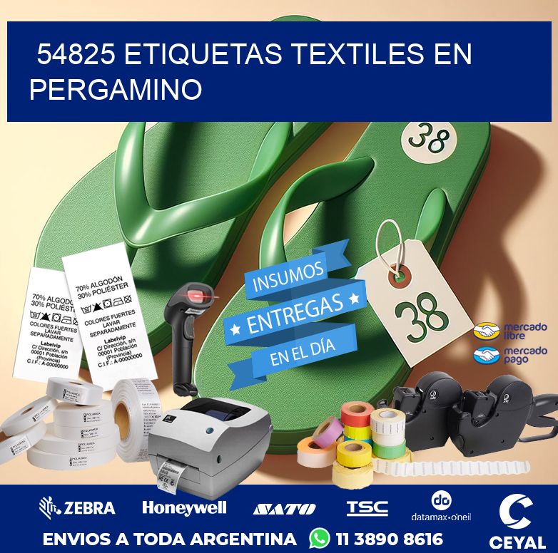 54825 ETIQUETAS TEXTILES EN PERGAMINO