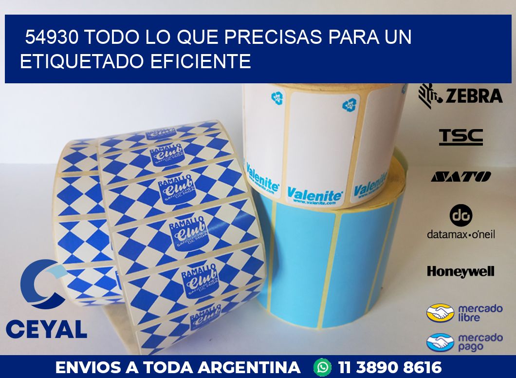 54930 TODO LO QUE PRECISAS PARA UN ETIQUETADO EFICIENTE