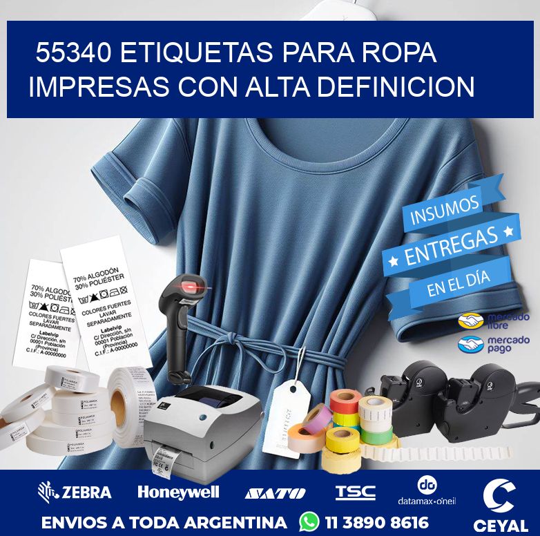 55340 ETIQUETAS PARA ROPA IMPRESAS CON ALTA DEFINICION