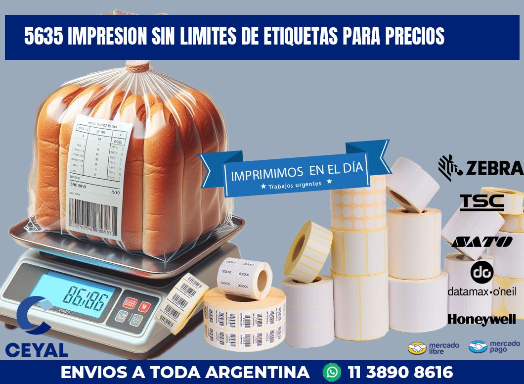 5635 IMPRESION SIN LIMITES DE ETIQUETAS PARA PRECIOS