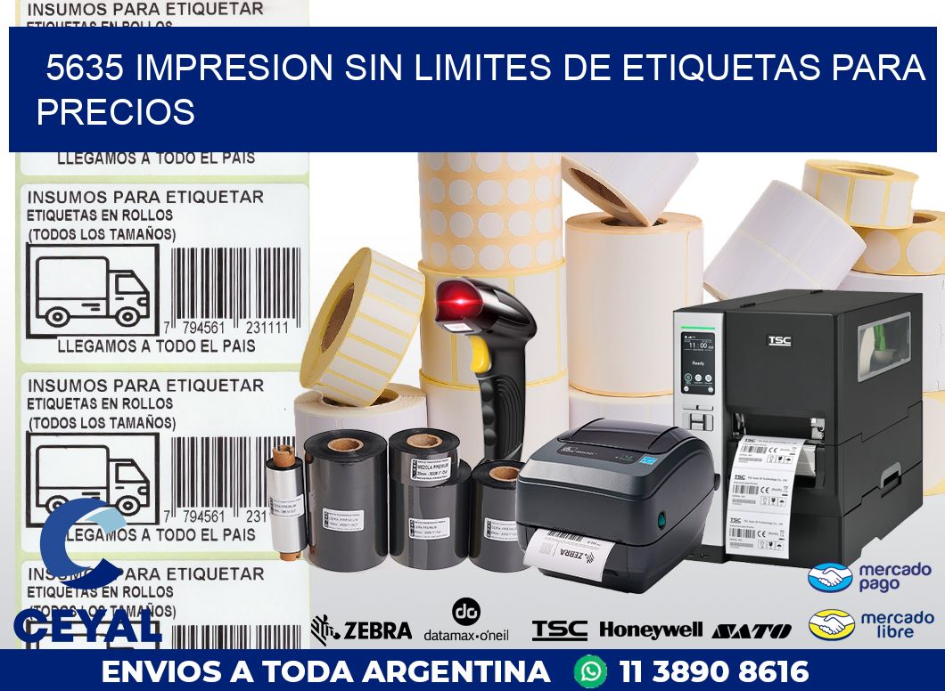 5635 IMPRESION SIN LIMITES DE ETIQUETAS PARA PRECIOS