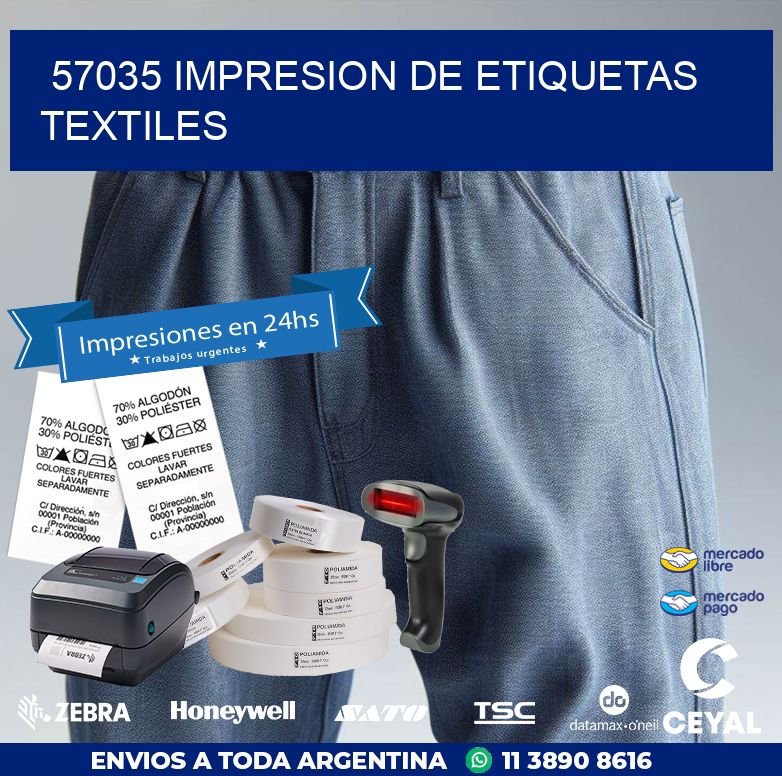 57035 IMPRESION DE ETIQUETAS TEXTILES