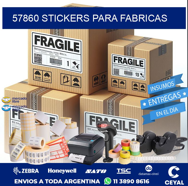 57860 STICKERS PARA FABRICAS