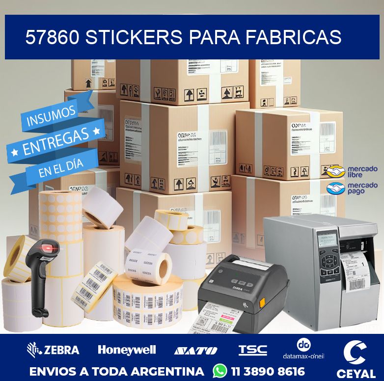 57860 STICKERS PARA FABRICAS