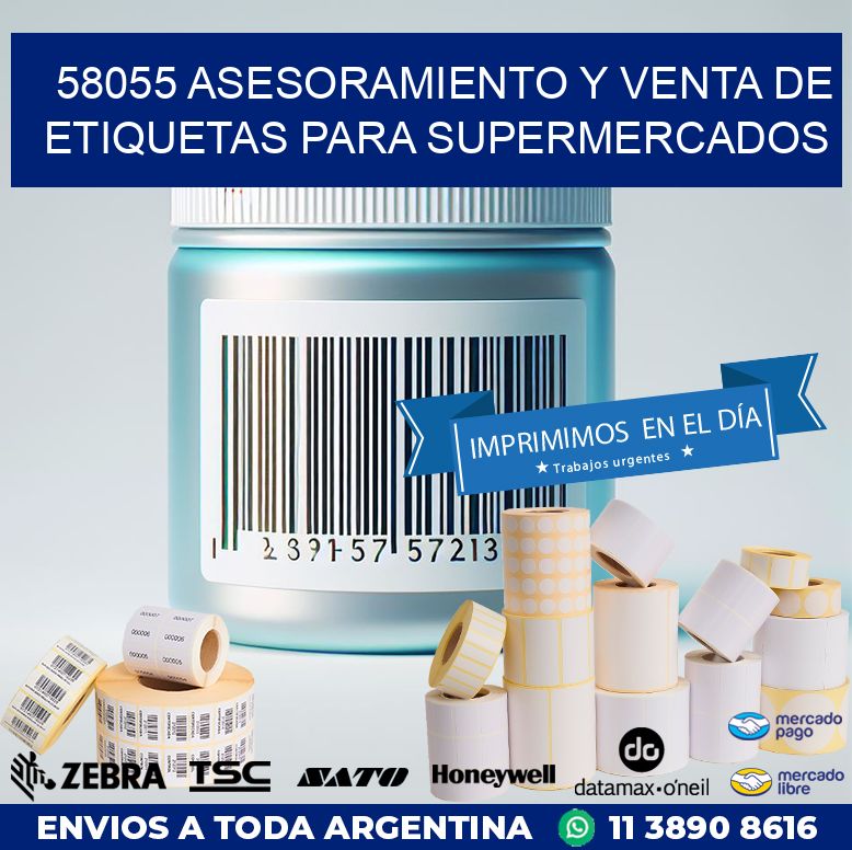 58055 ASESORAMIENTO Y VENTA DE ETIQUETAS PARA SUPERMERCADOS