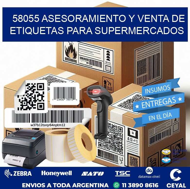 58055 ASESORAMIENTO Y VENTA DE ETIQUETAS PARA SUPERMERCADOS