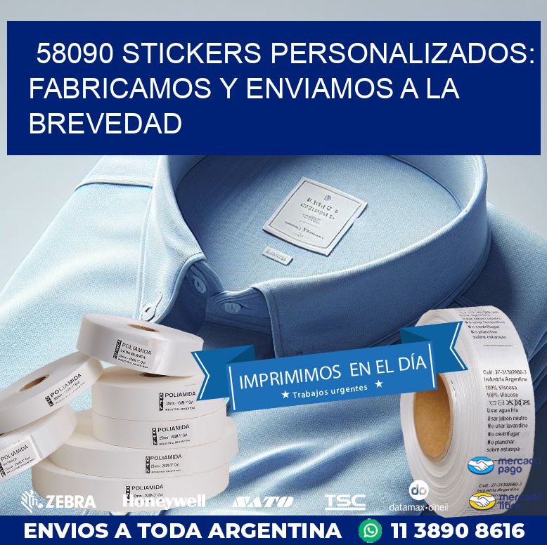 58090 STICKERS PERSONALIZADOS: FABRICAMOS Y ENVIAMOS A LA BREVEDAD