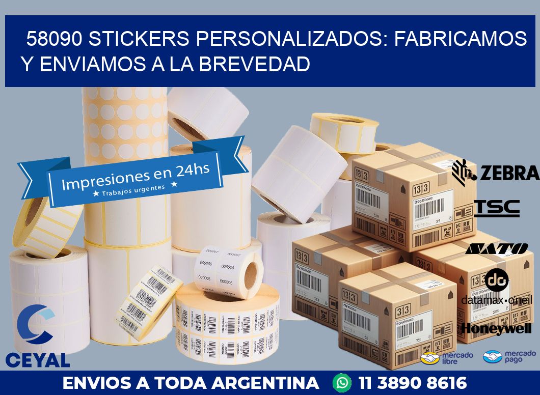 58090 STICKERS PERSONALIZADOS: FABRICAMOS Y ENVIAMOS A LA BREVEDAD