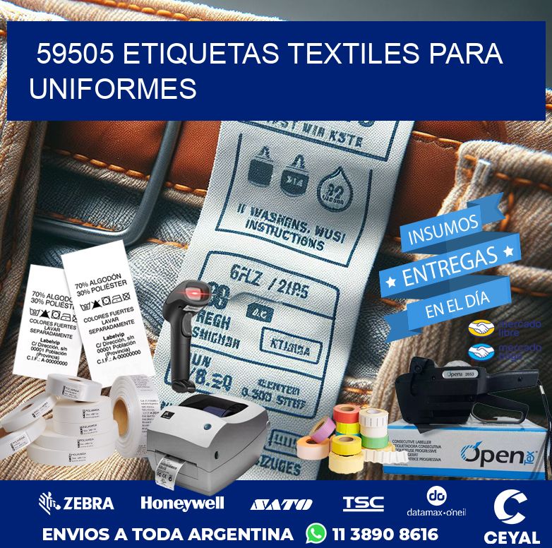 59505 ETIQUETAS TEXTILES PARA UNIFORMES