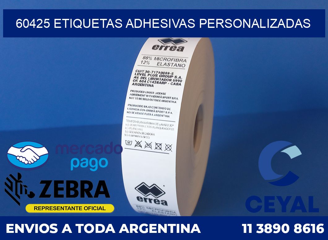 60425 ETIQUETAS ADHESIVAS PERSONALIZADAS