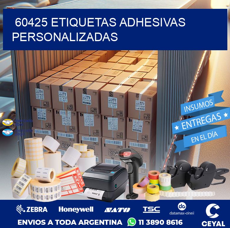 60425 ETIQUETAS ADHESIVAS PERSONALIZADAS