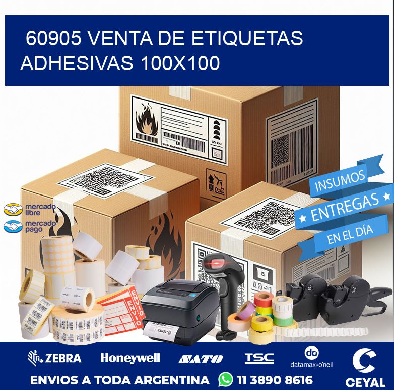 60905 VENTA DE ETIQUETAS ADHESIVAS 100X100
