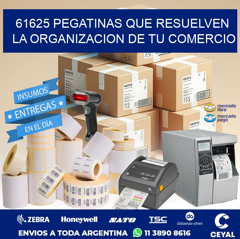 61625 PEGATINAS QUE RESUELVEN LA ORGANIZACION DE TU COMERCIO