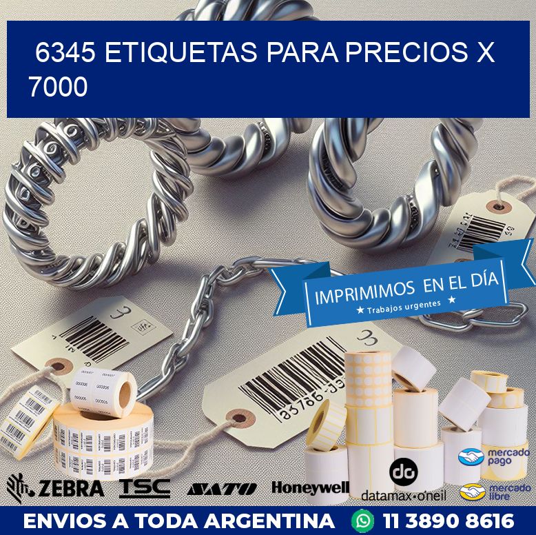 6345 ETIQUETAS PARA PRECIOS X 7000