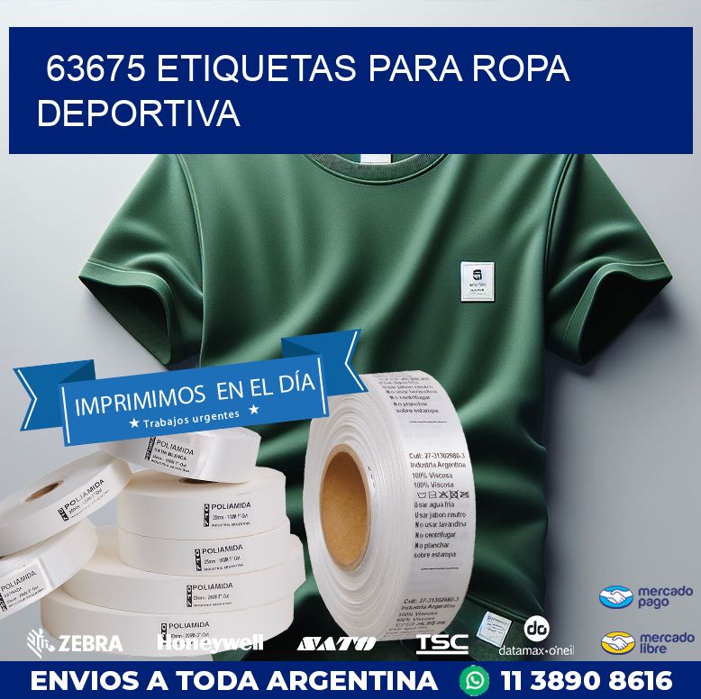 63675 ETIQUETAS PARA ROPA DEPORTIVA