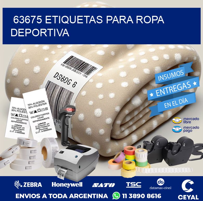 63675 ETIQUETAS PARA ROPA DEPORTIVA