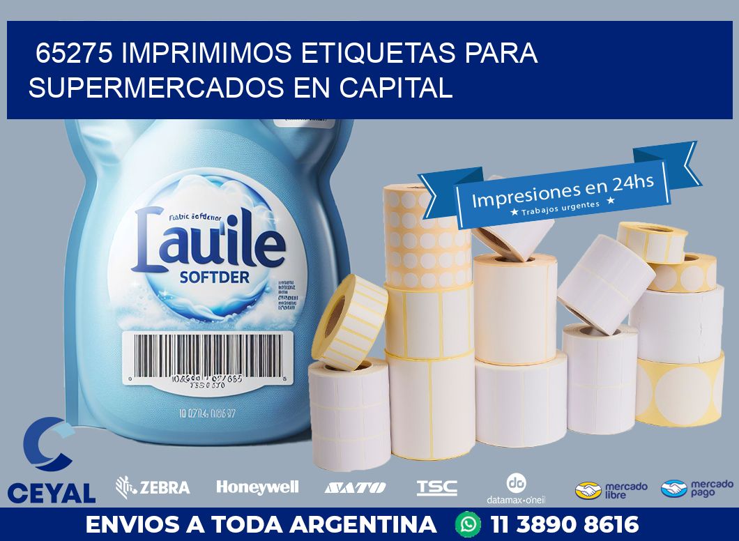 65275 IMPRIMIMOS ETIQUETAS PARA SUPERMERCADOS EN CAPITAL