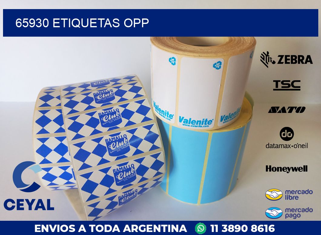 65930 ETIQUETAS OPP