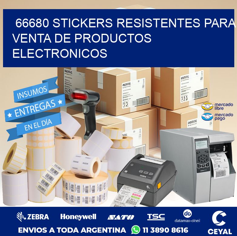 66680 STICKERS RESISTENTES PARA VENTA DE PRODUCTOS ELECTRONICOS