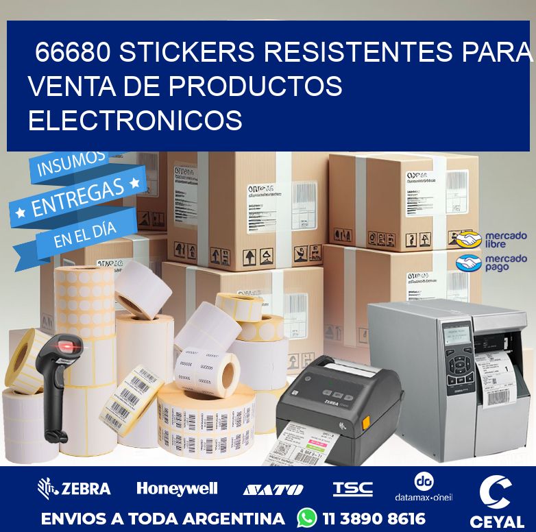 66680 STICKERS RESISTENTES PARA VENTA DE PRODUCTOS ELECTRONICOS