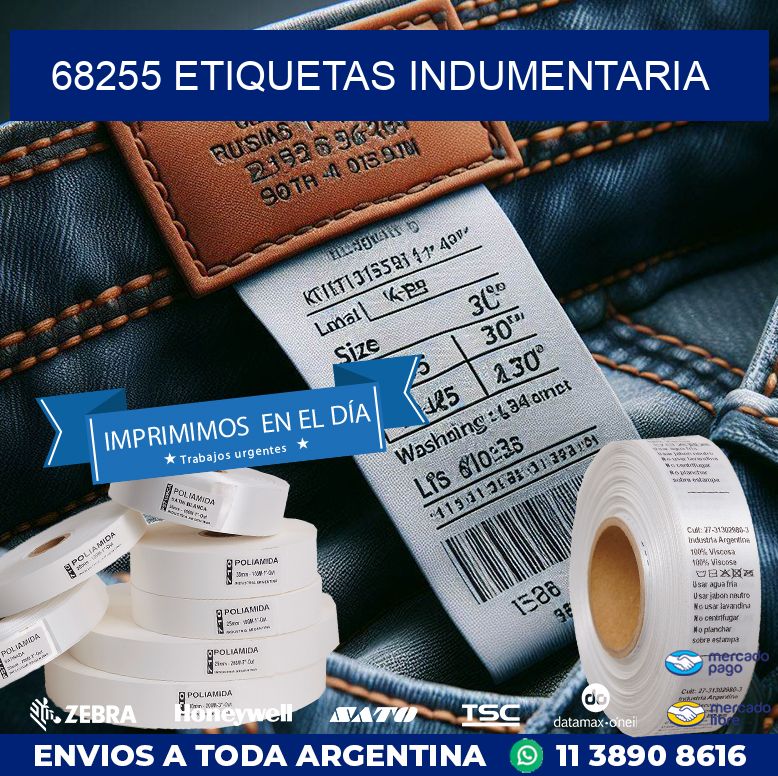 68255 ETIQUETAS INDUMENTARIA