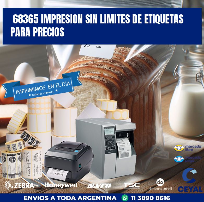 68365 IMPRESION SIN LIMITES DE ETIQUETAS PARA PRECIOS